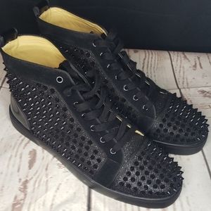 Christian Louboutin Black Louis Spikes